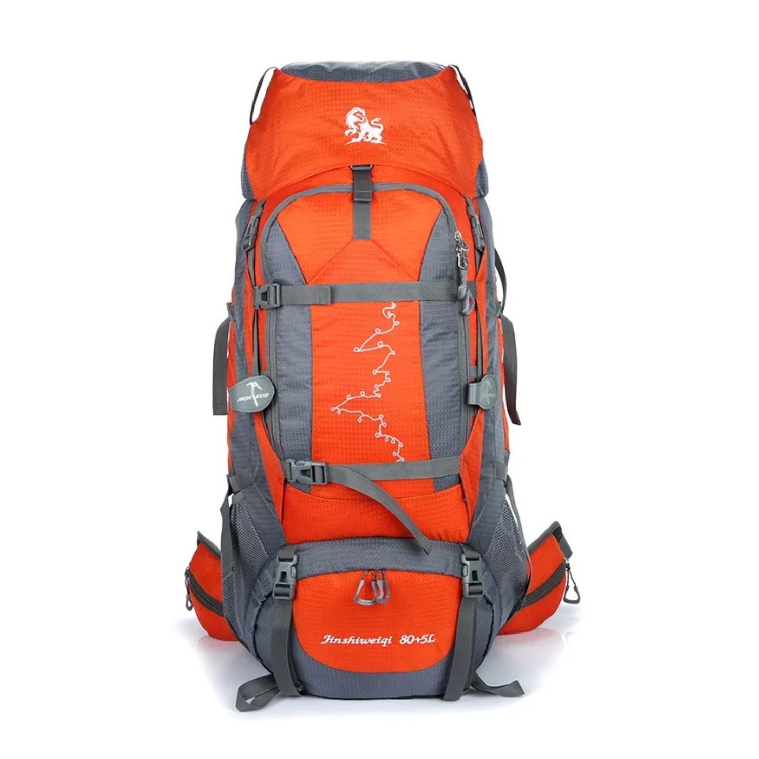 Mochila Impermeable de 85 Litros para Acampar con Barras de Aluminio - Venta Internacional