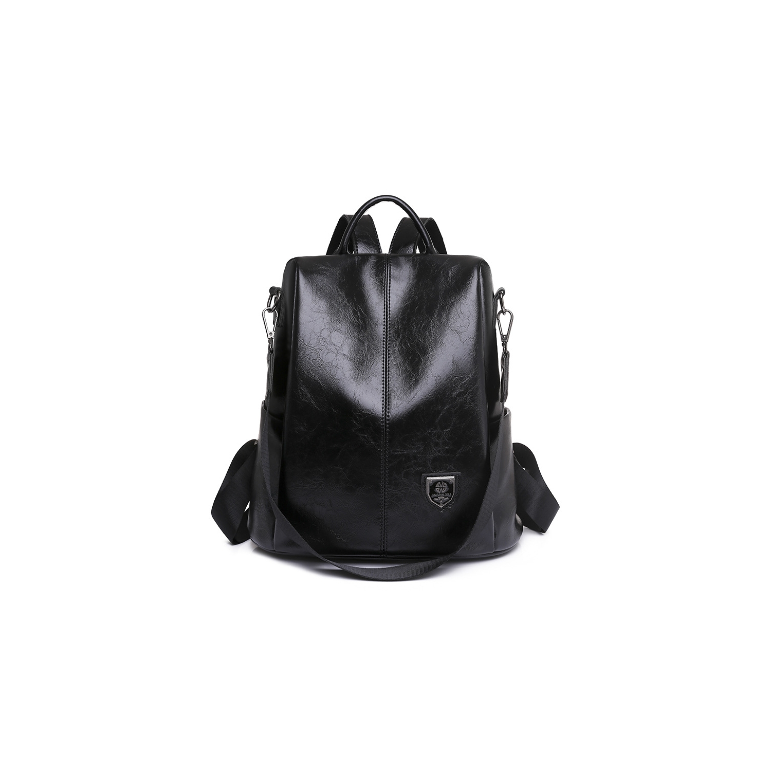 Foto 2 pulgar | Mochila de Piel Sintética Suave Escolar Negra de 0,61 Kg - Venta Internacional