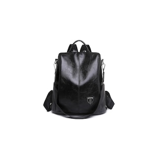 Foto 1 | Mochila de Piel Sintética Suave Escolar Negra de 0,61 Kg - Venta Internacional