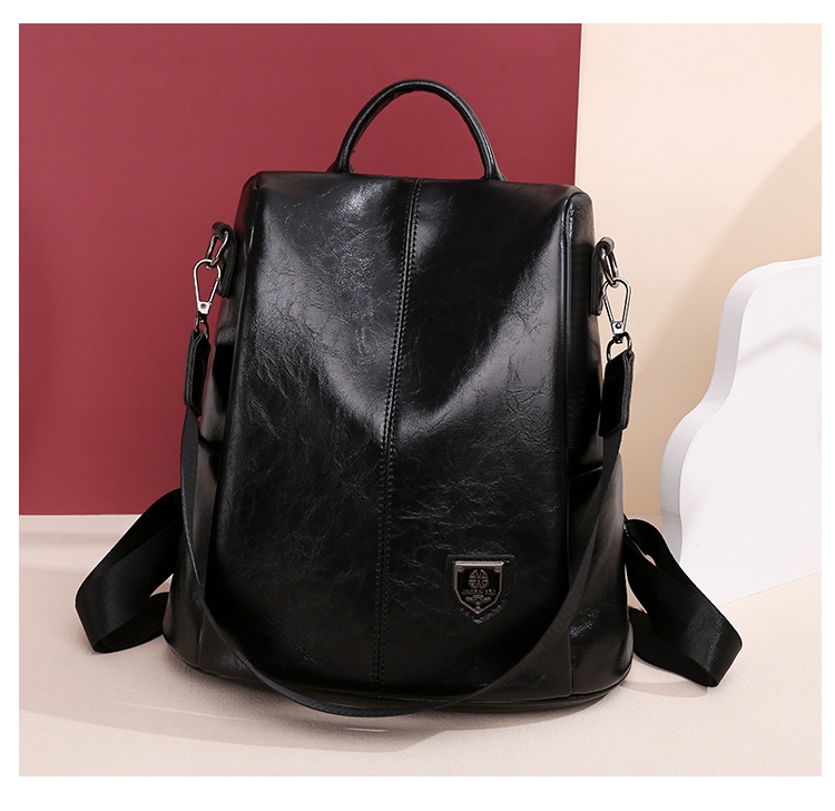 Foto 4 pulgar | Mochila de Piel Sintética Suave Escolar Negra de 0,61 Kg - Venta Internacional