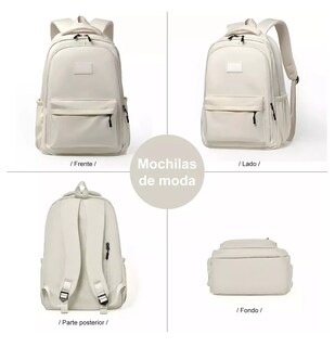 Foto 5 | Mochila Deportiva Escolar Impermeable color Negro