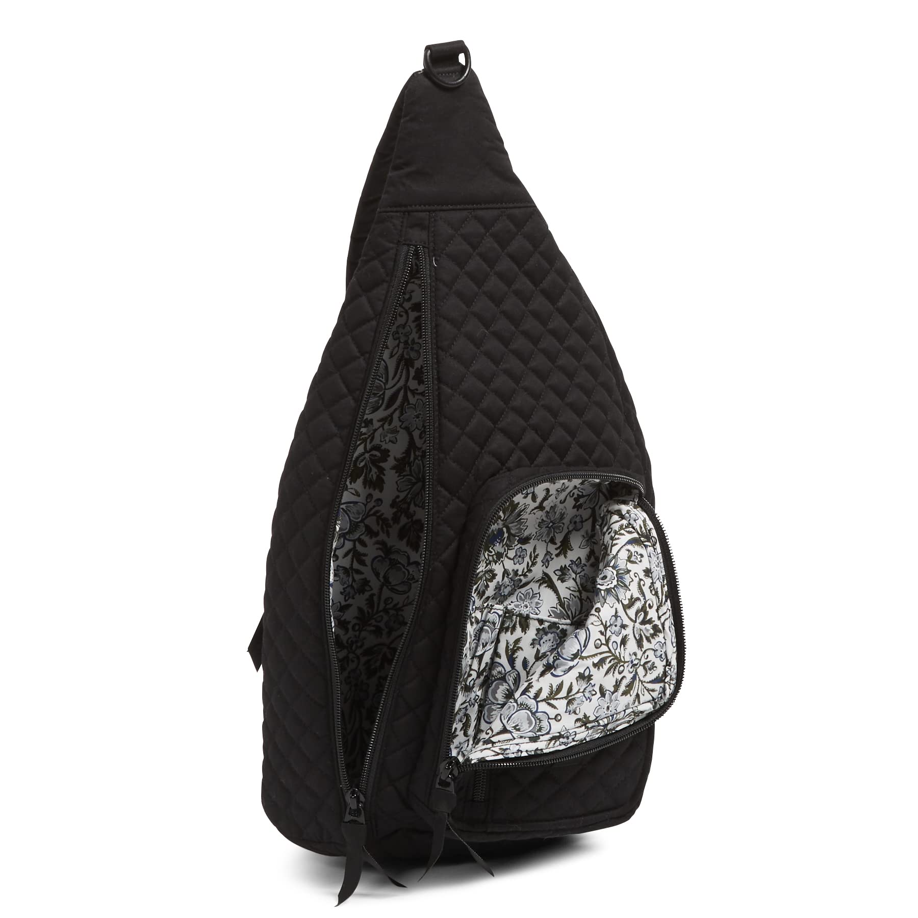 Foto 4 pulgar | Mochila Bandolera de Algodón Reciclado Vera Bradley para Mujer en Negro - Venta Internacional