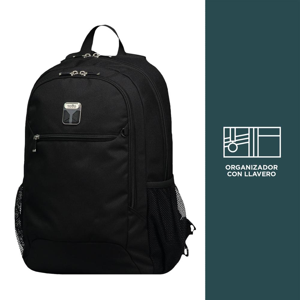 Foto 4 pulgar | Mochila Totto Ribbony 21200-n01 Negro Negro