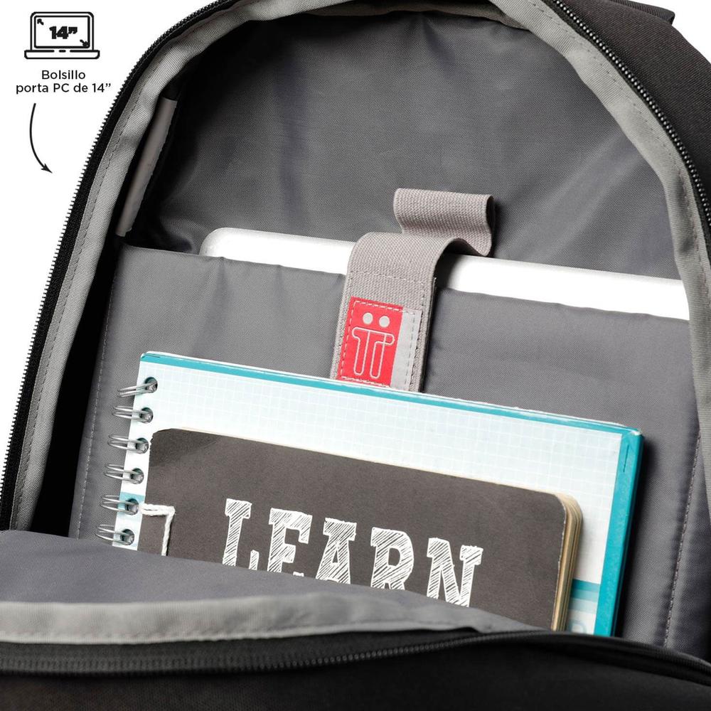 Foto 5 pulgar | Mochila Totto Ribbony 21200-n01 Negro Negro