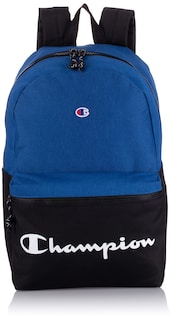 Foto 1 | Mochila Champion Manuscript Azul con Bolsillo Frontal - Venta Internacional
