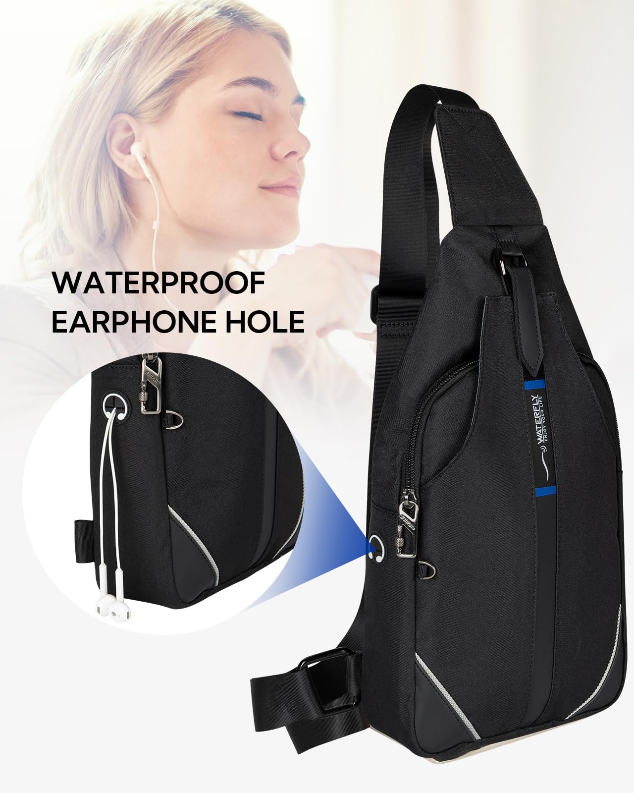 Foto 6 pulgar | Mochila Bandolera Waterfly Antirrobo Para Viajes - Venta Internacional