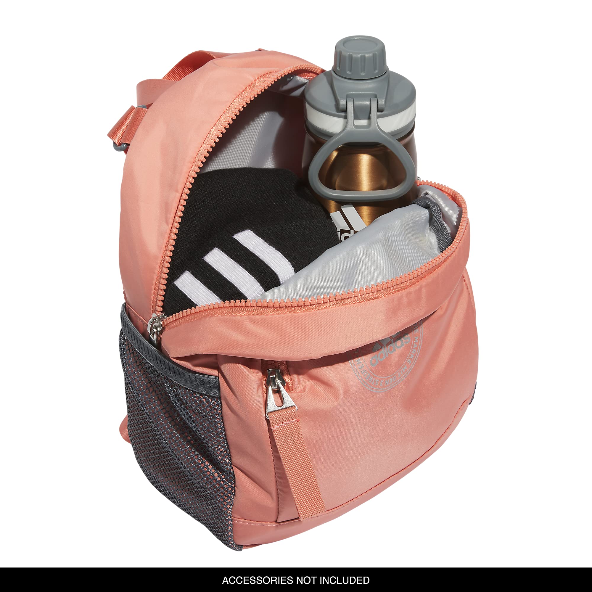 Foto 4 pulgar | Mochila Adidas Linear 3 Mini Wonder Clay/Silver Metallic - Venta Internacional