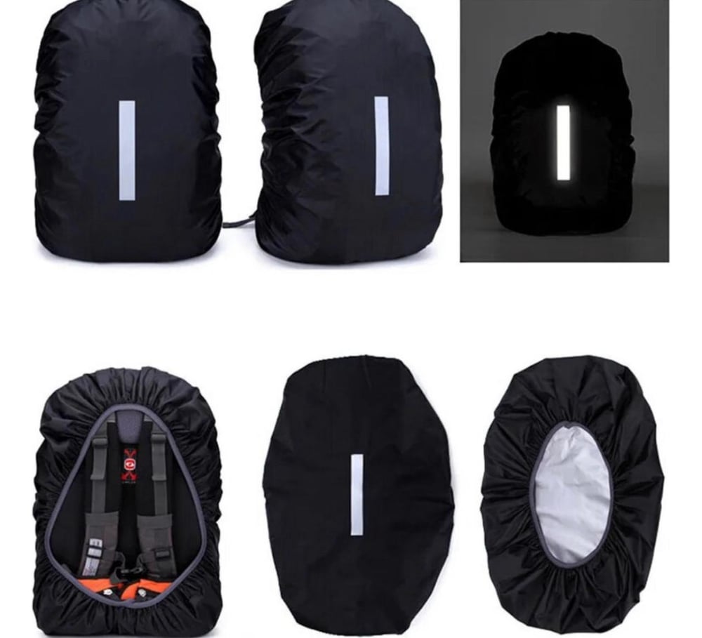 Foto 7 pulgar | Funda De Mochila Impermeable Reflectante Negra - Venta Internacional