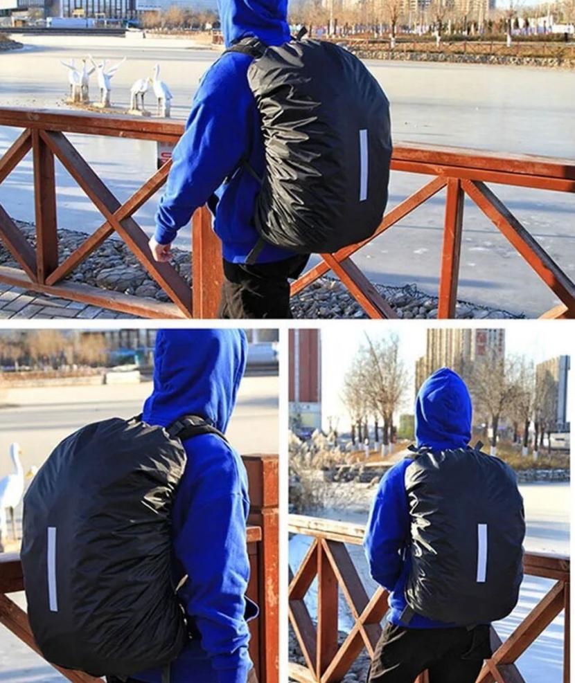 Foto 8 pulgar | Funda De Mochila Impermeable Reflectante Negra - Venta Internacional