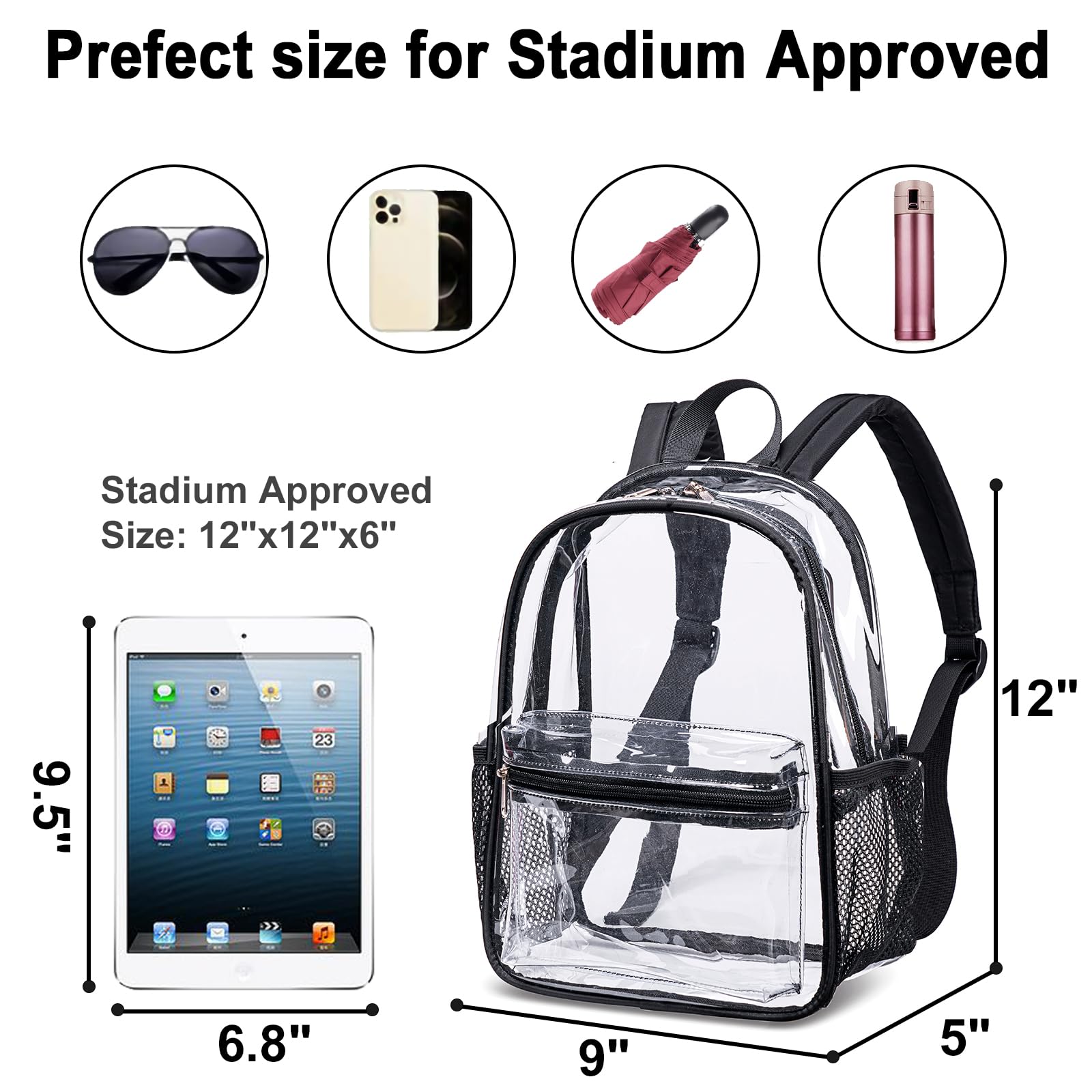 Foto 3 | Minimochila de Plástico Transparente - Venta Internacional