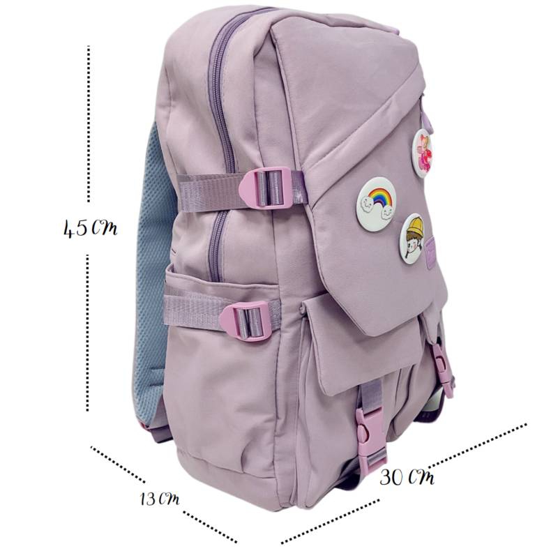 Foto 5 pulgar | Mochila Kawaii Kawaii Korean Style Lila Waterproof 35l - Venta Internacional
