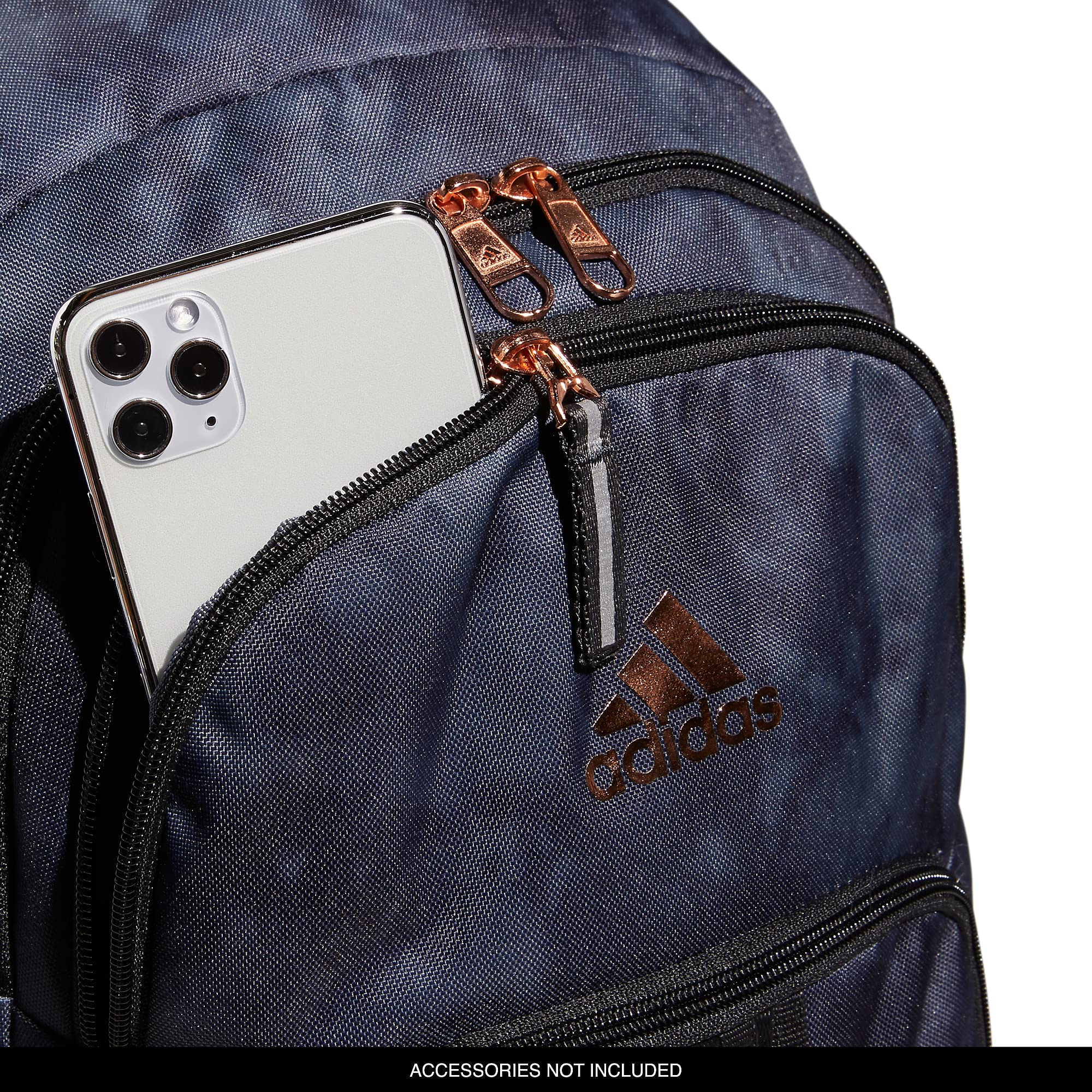 Foto 3 | Mochila Adidas Prime 6 Stone Wash Carbón oro Rosa - Venta Internacional