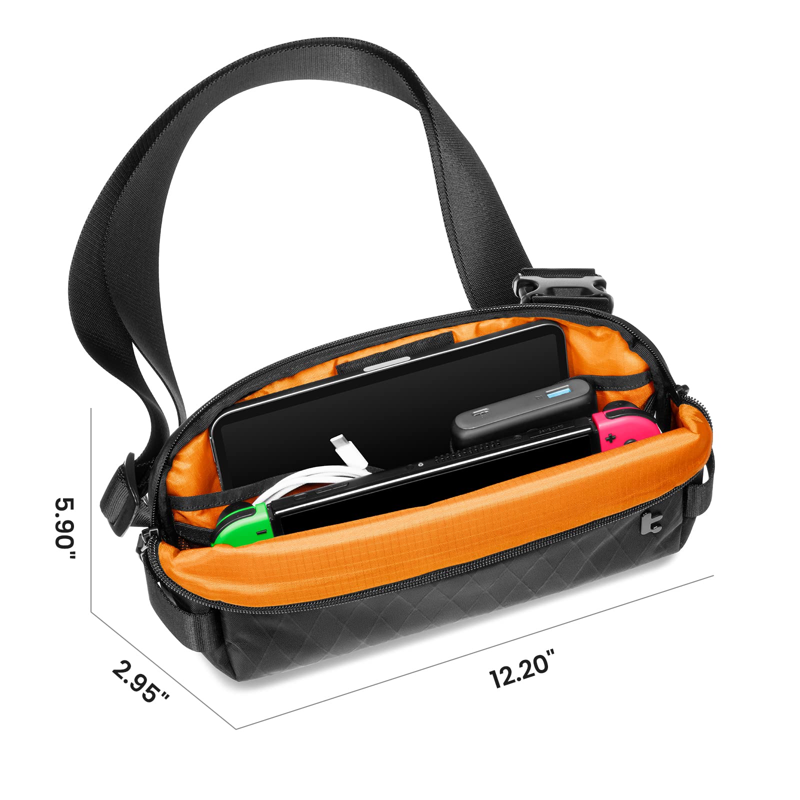 Foto 4 pulgar | Bandolera Tomtoc Compact Edc X-pac Bag 4 L Resistente Al Agua - Venta Internacional