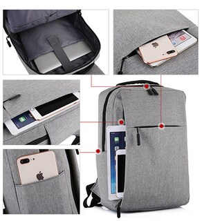 Foto 5 | Mochila impermeable para portátil de 32 litros con puerto USB recargable - Venta Internacional