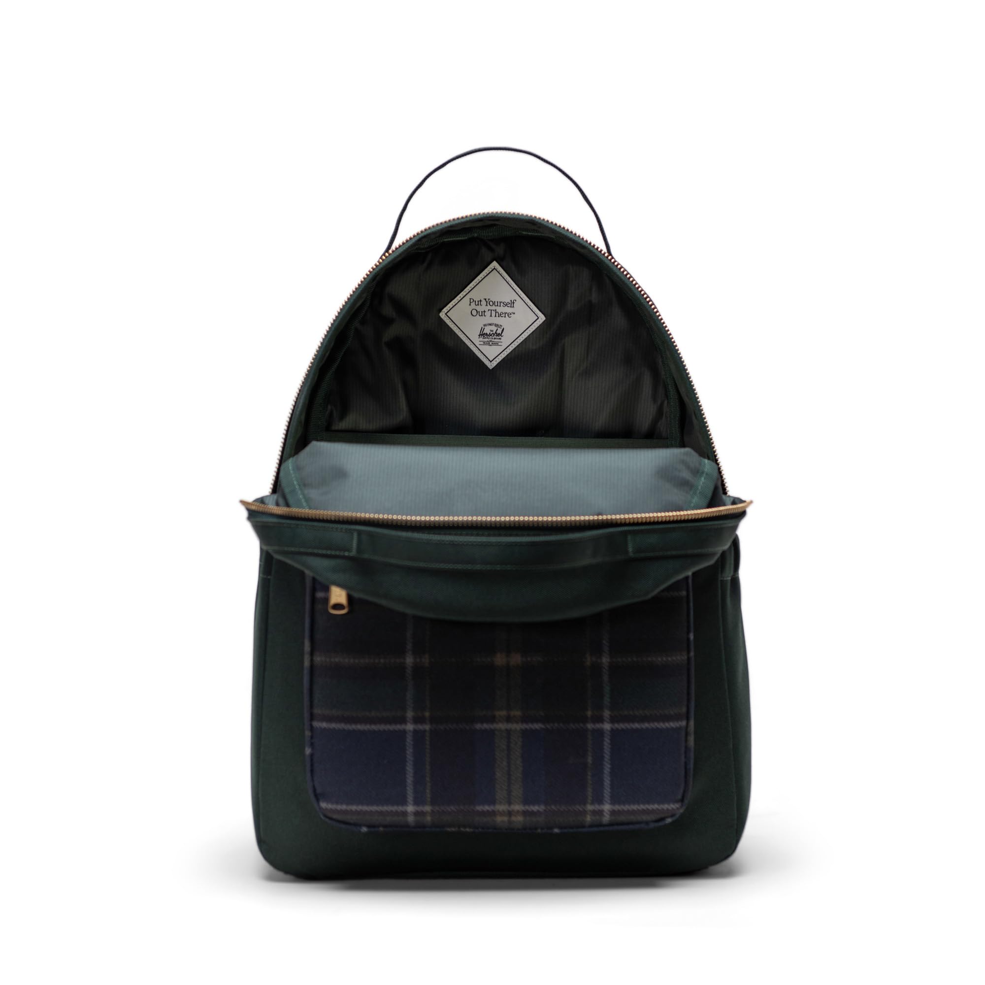 Foto 3 pulgar | Mochila Herschel Nova Darkest Spruce Winter Plaid - Venta Internacional