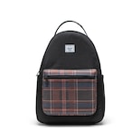 Mochila Herschel Nova Tela Reciclada Diseño de Cuadros Negros - Venta Internacional