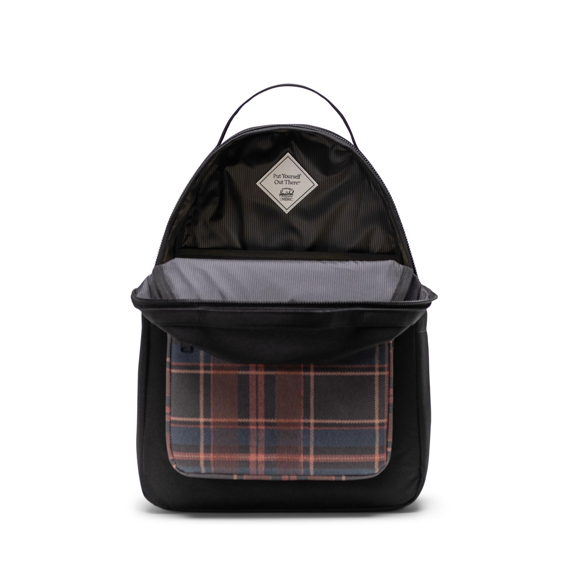 Foto 2 | Mochila Herschel Nova Tela Reciclada Diseño de Cuadros Negros - Venta Internacional