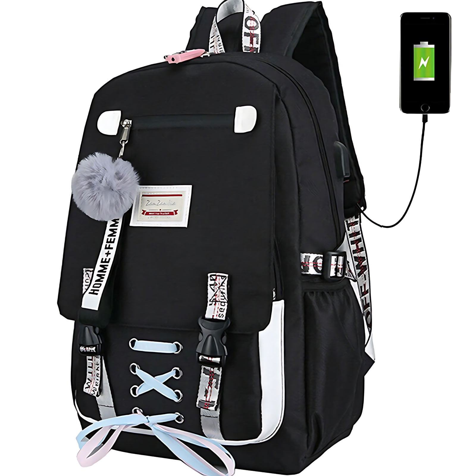 Mochila Impermeable Antirrobo Con Carga Usb De 18 Litros, Color Negro - Venta Internacional.