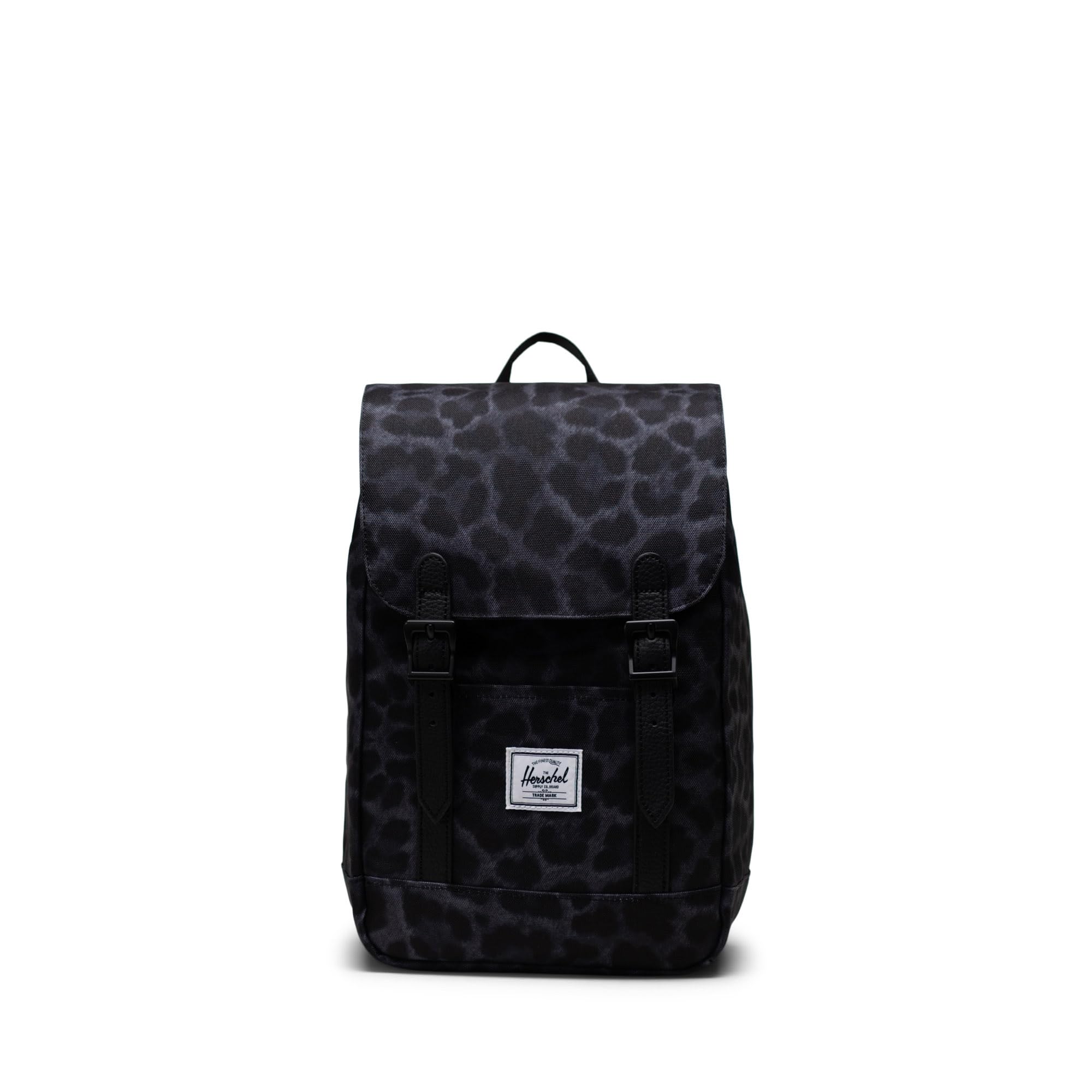 Foto 2 pulgar | Mochila Herschel Retreat Mini Digi Leopard Negra - Venta Internacional