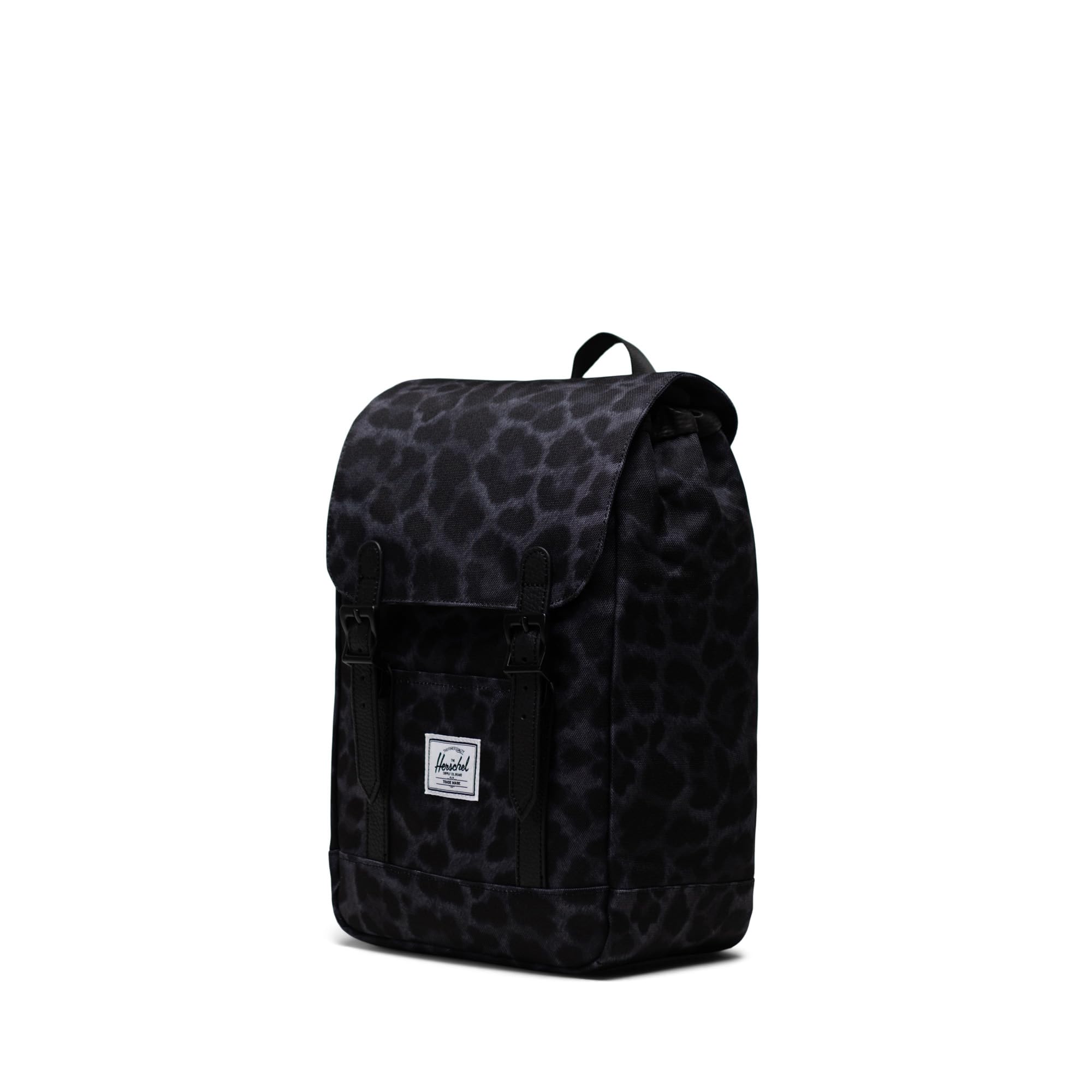 Foto 4 pulgar | Mochila Herschel Retreat Mini Digi Leopard Negra - Venta Internacional