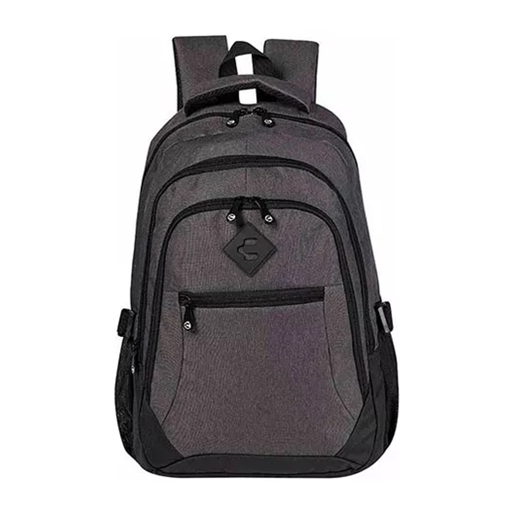 Foto 1 | Mochila Escolar Charly 68115 Original Textil Compartimento Laptop Color Gris Obscuro