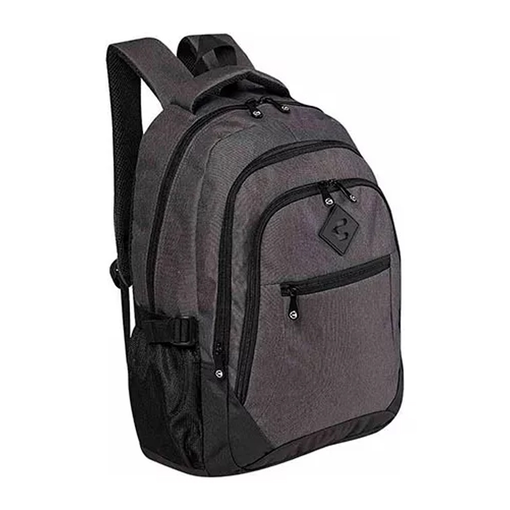 Foto 3 | Mochila Escolar Charly 68115 Original Textil Compartimento Laptop Color Gris Obscuro