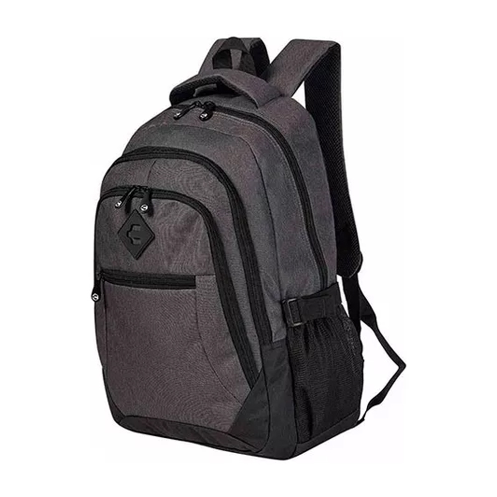 Foto 4 | Mochila Escolar Charly 68115 Original Textil Compartimento Laptop Color Gris Obscuro