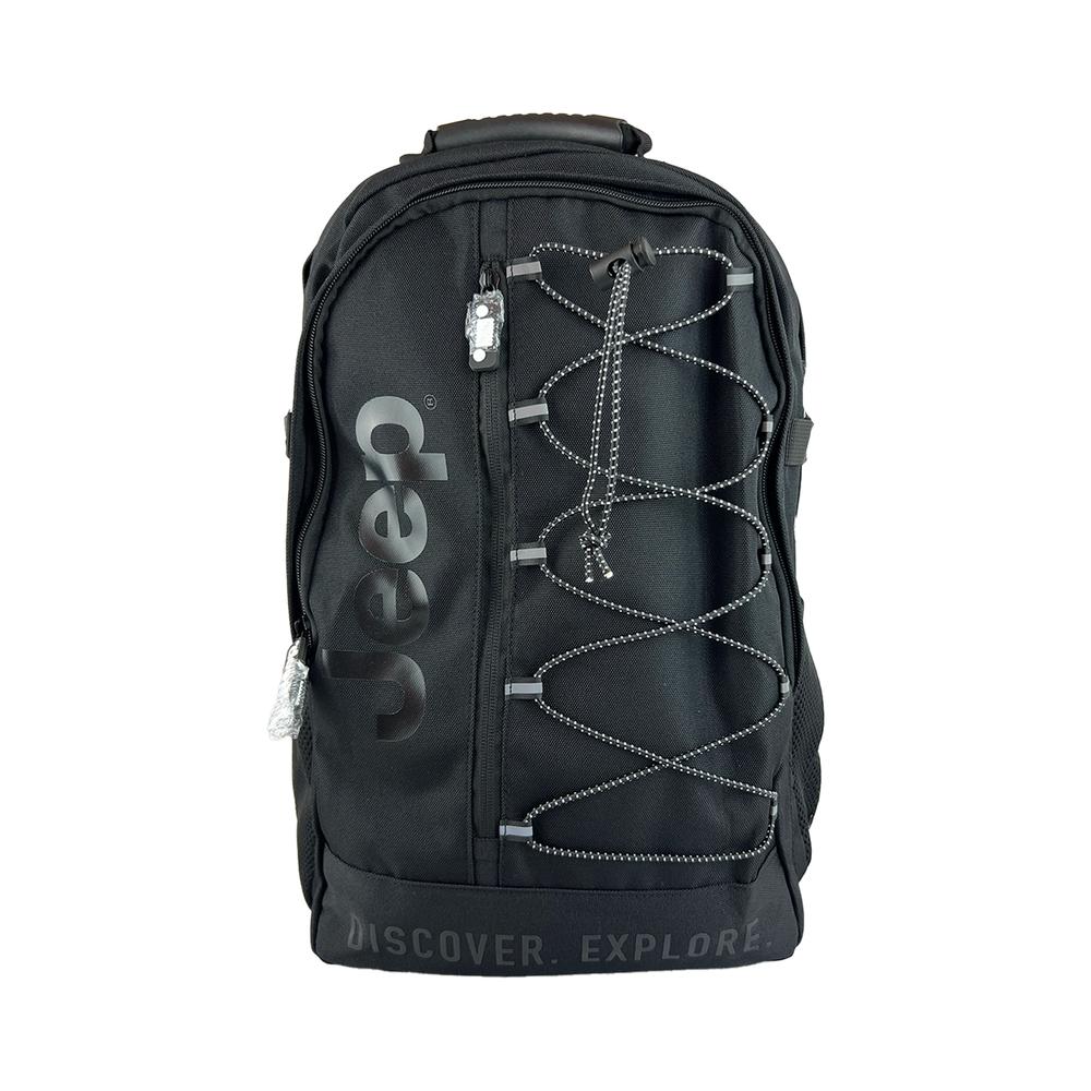 Foto 2 pulgar | Mochila Backpack Para Hombre Negro/gris Jeep Negro