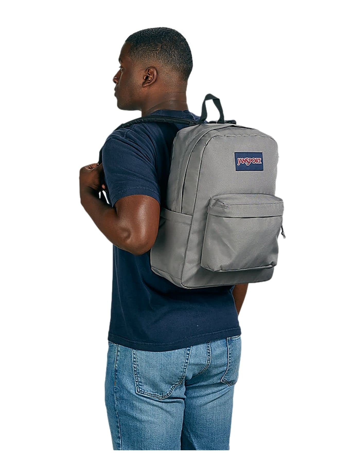 Mochila Jansport Superbreak Durable Lightweight Grey Venta Internacional. Coppel