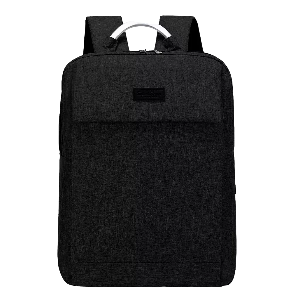 Mochila Antirrobo Impermeable Escolar Con Contraseña Y Usb Color Negro Agarradera Plata