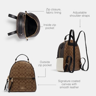Foto 3 | Mochila Coach Jordyn Khaki Multi Para Mujer - Venta Internacional.