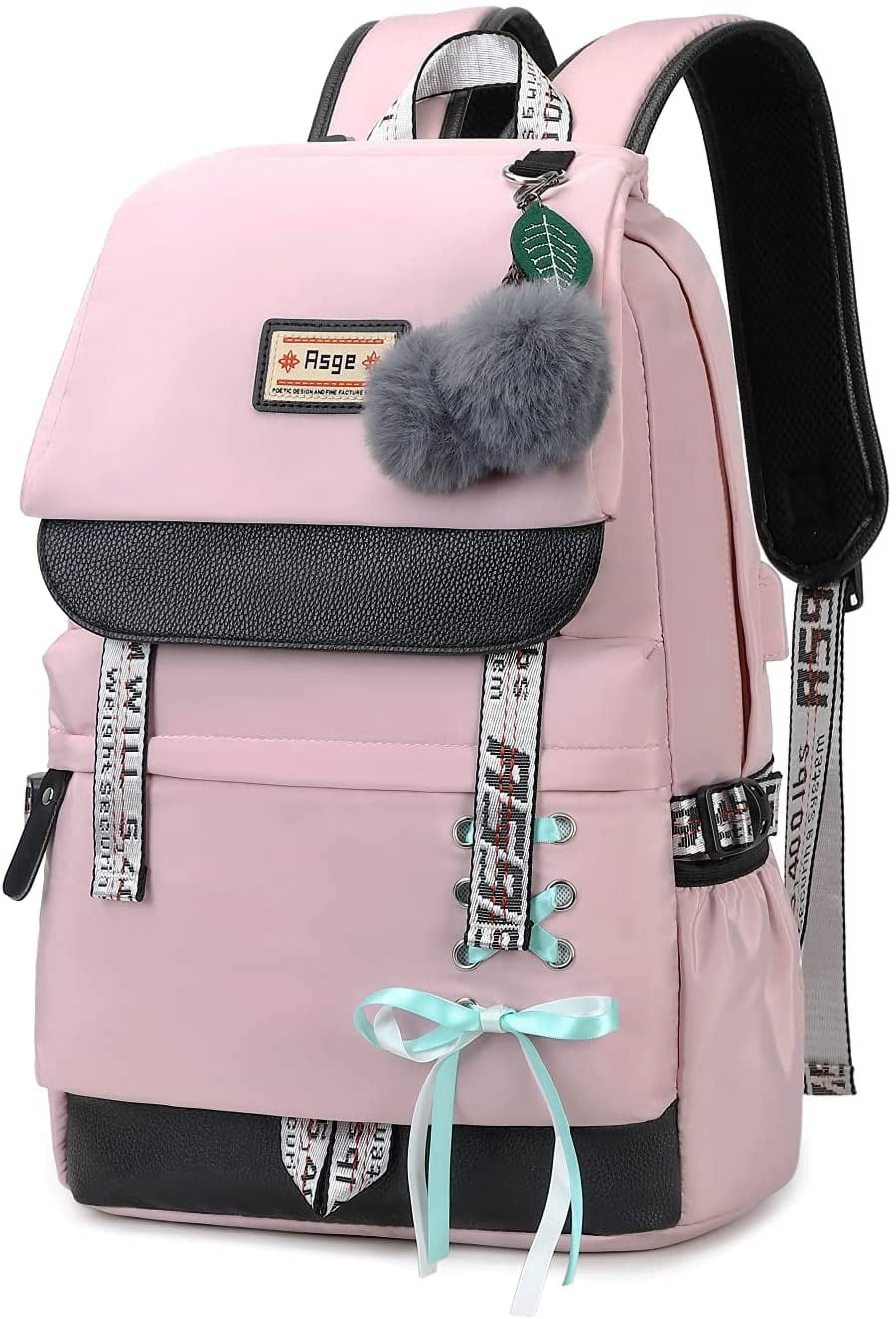 Mochila Generic Asge Casual de Nailon Rosa - Venta Internacional