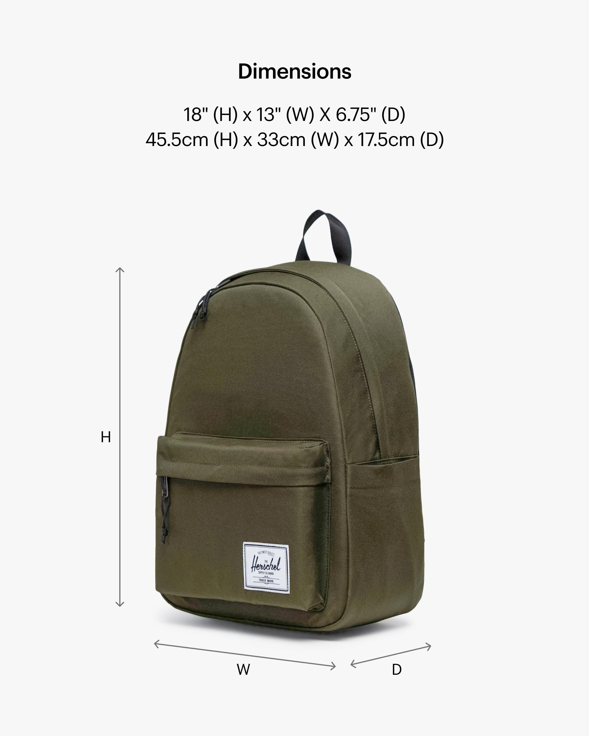 Foto 3 pulgar | Mochila Herschel Supply Co. Herschel Classic XL Verde Hiedra - Venta Internacional