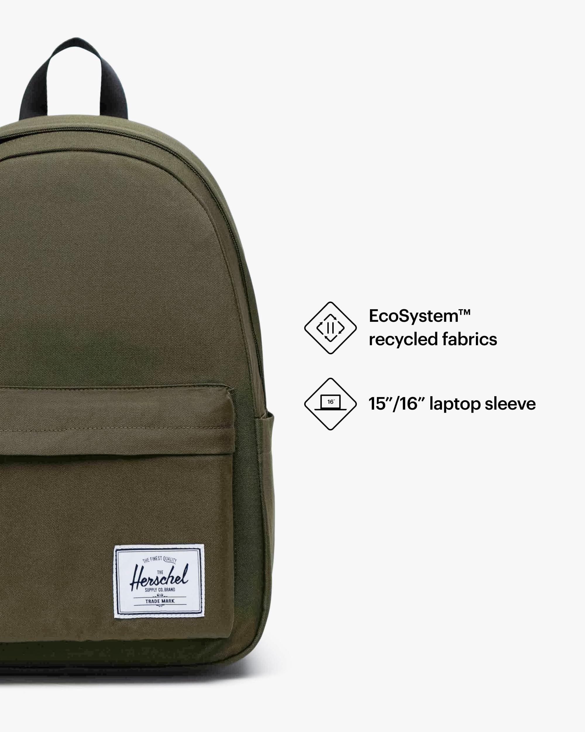 Foto 3 | Mochila Herschel Supply Co. Herschel Classic XL Verde Hiedra - Venta Internacional