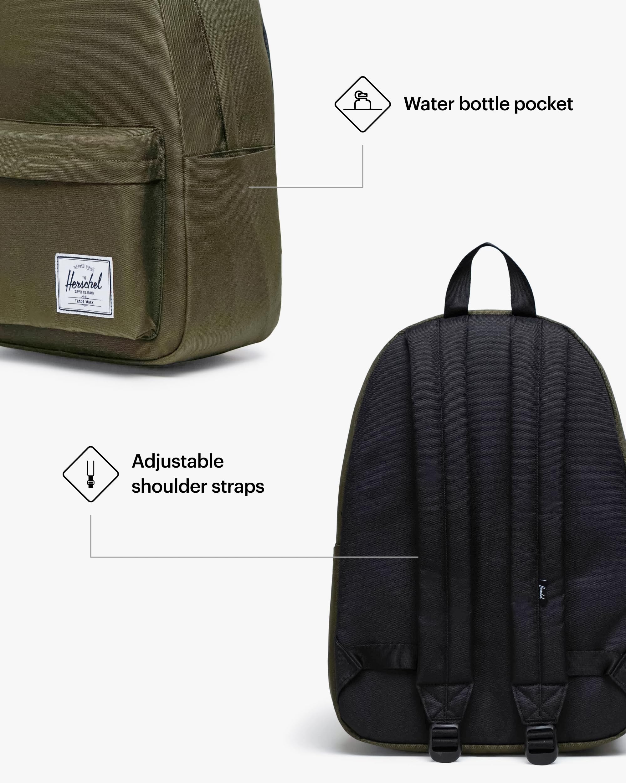Foto 5 pulgar | Mochila Herschel Supply Co. Herschel Classic XL Verde Hiedra - Venta Internacional