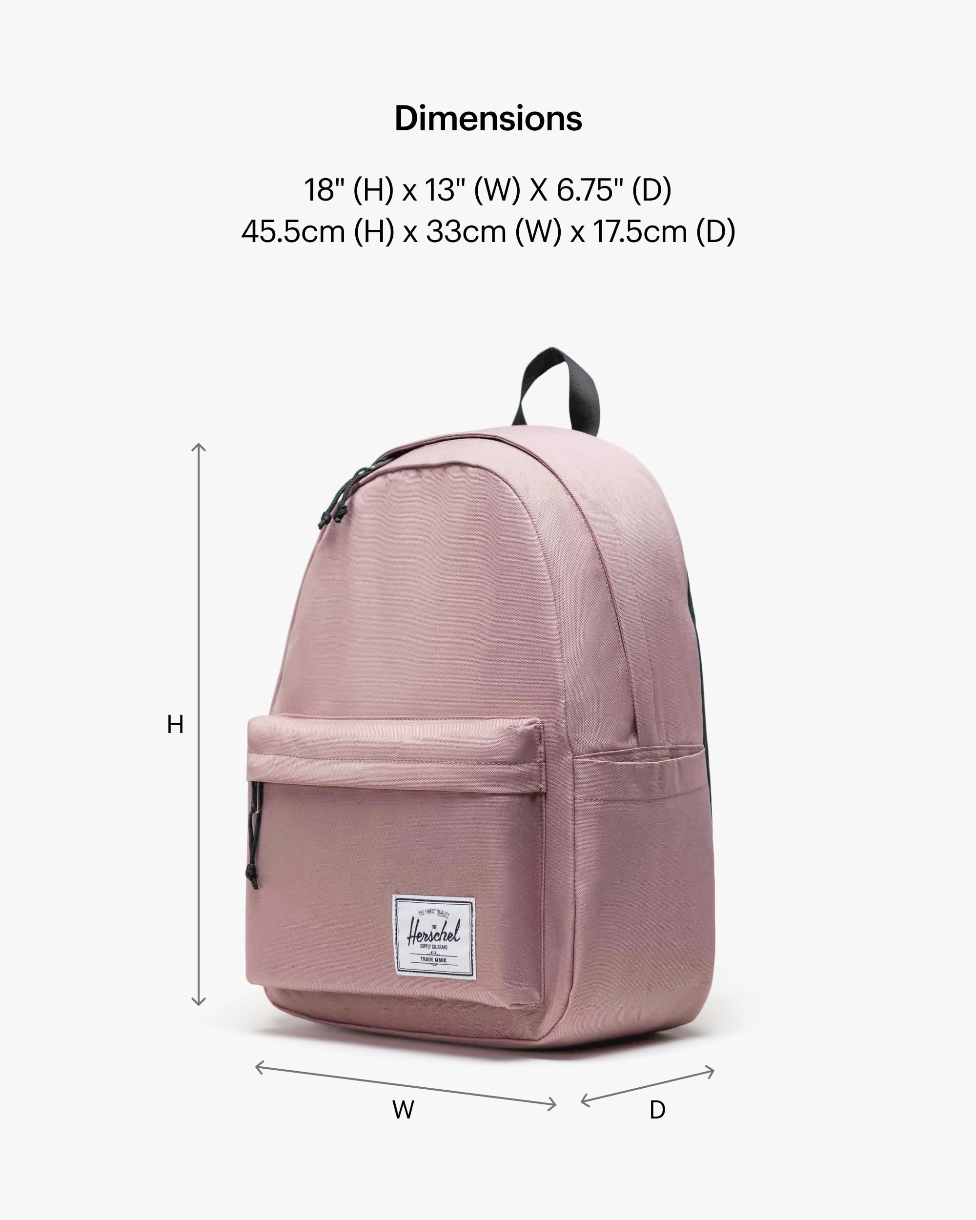 Foto 3 pulgar | Mochila Herschel Supply Co. Rosa Fresno Herschel Classic Xl - Venta Internacional.