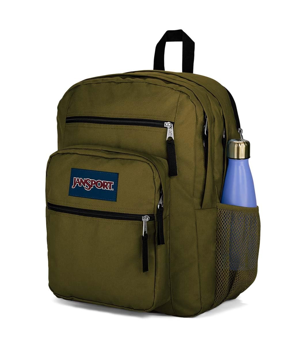 Foto 4 | Mochila Jansport Big Student Army Green Resistente Al Agua - Venta Internacional.