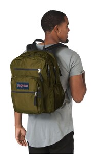 Foto 5 | Mochila Jansport Big Student Army Green Resistente Al Agua - Venta Internacional.