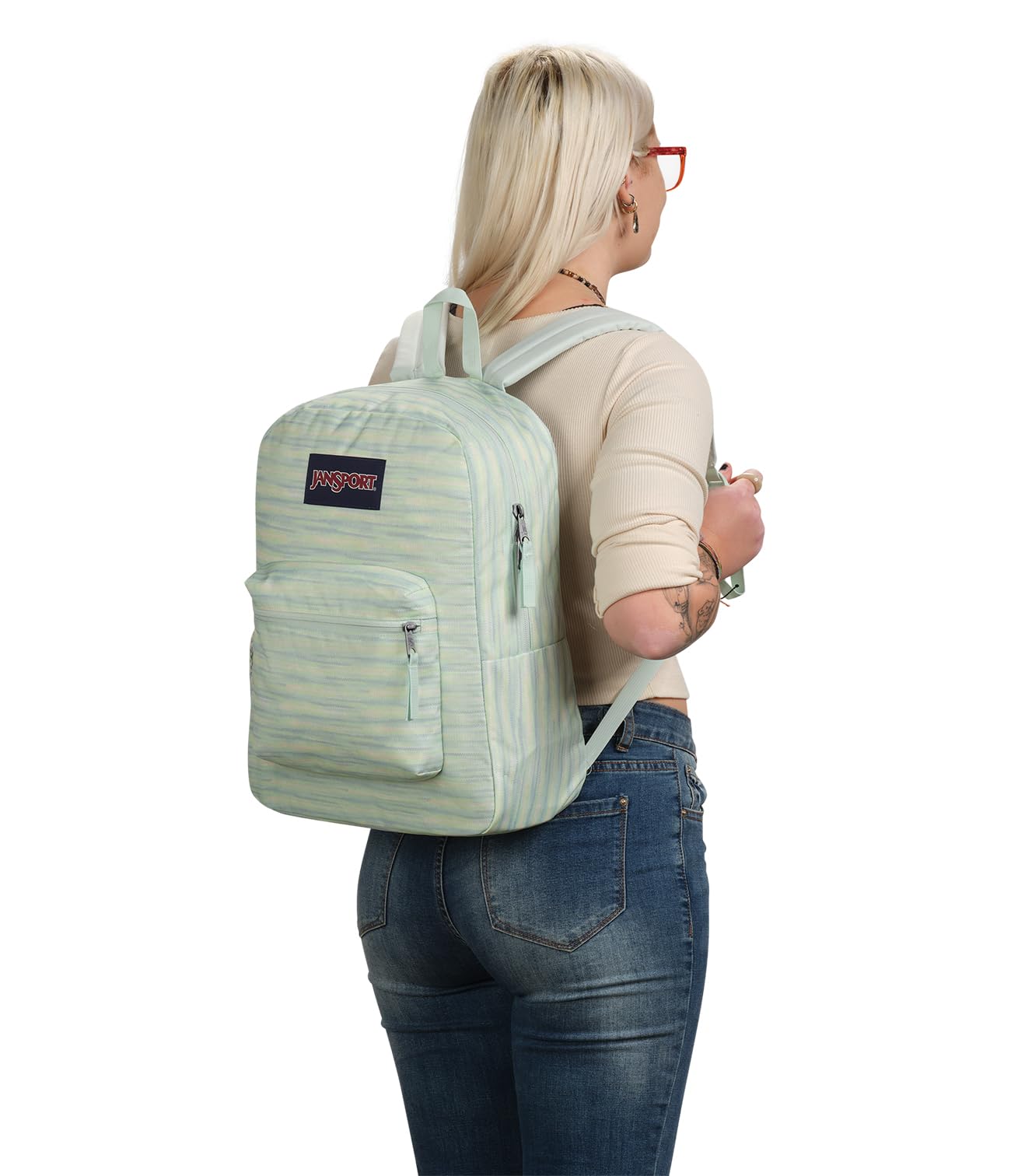 Foto 8 pulgar | Mochila Jansport Cross Town 43 X 32 X 15 Cm, 1 L, 70 Space Dye - Venta Internacional.