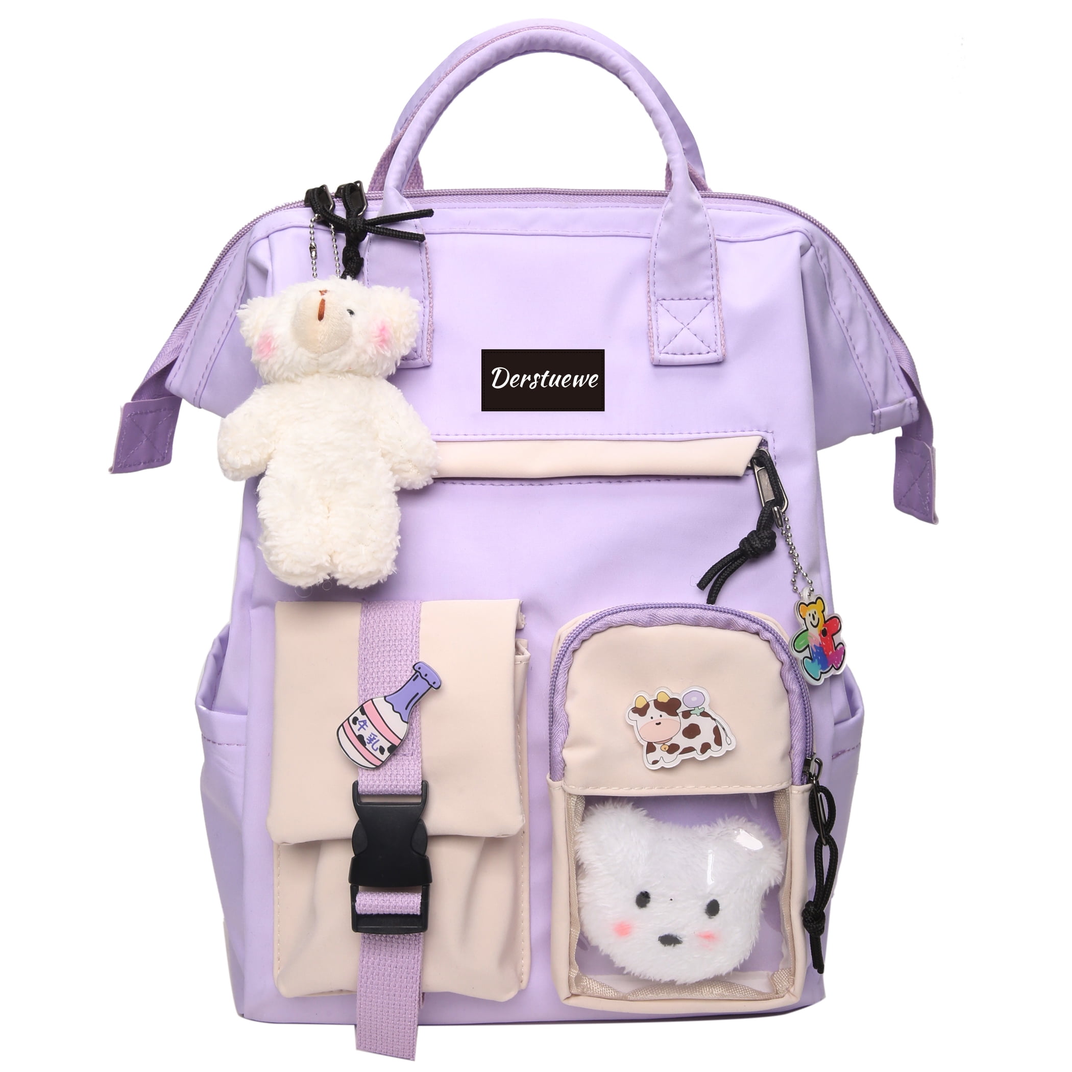 Foto 2 pulgar | Mochila Clip Bear Accesory Morada Impermeable para Niñas - Venta Internacional
