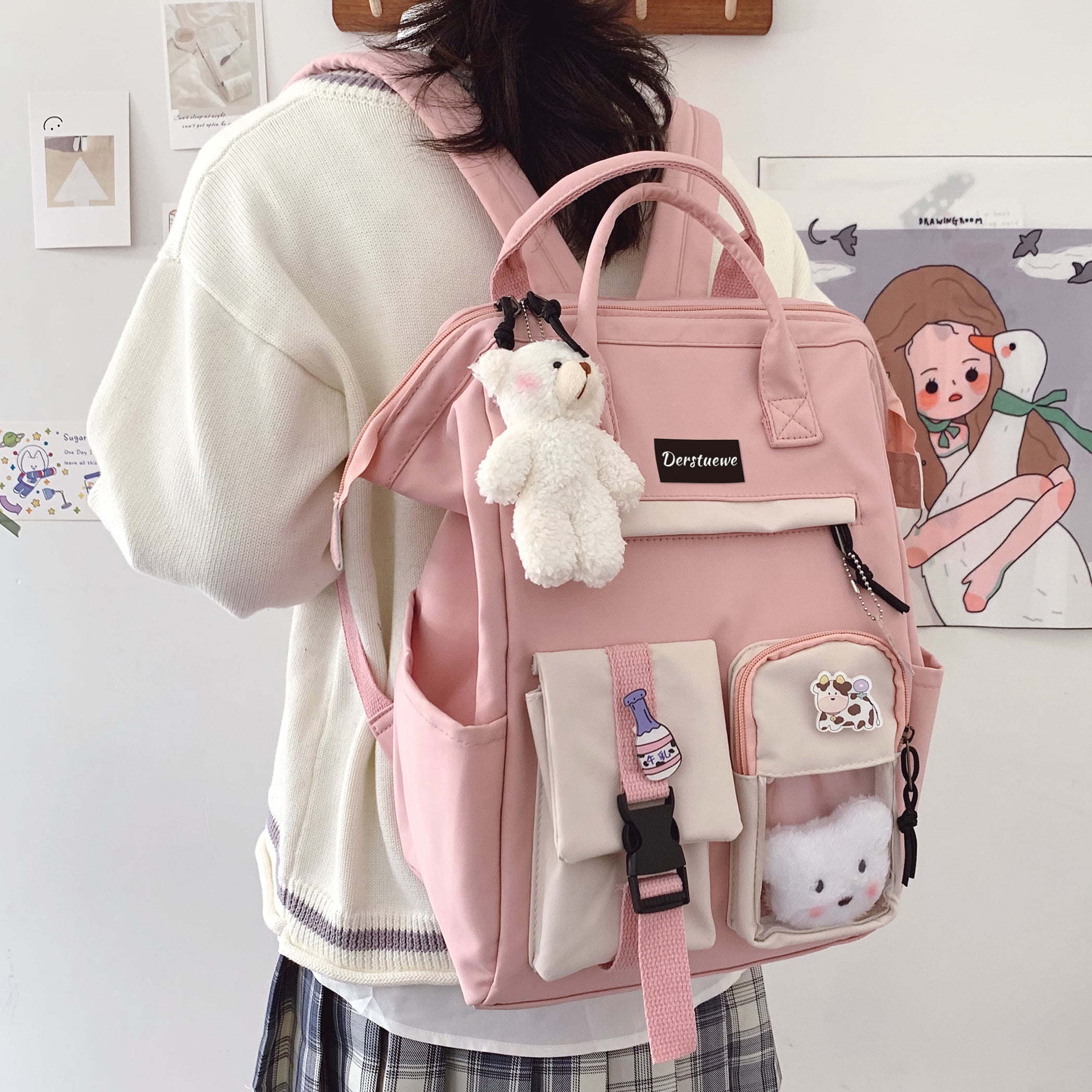 Foto 6 pulgar | Mochila Clip Bear Accesory Morada Impermeable para Niñas - Venta Internacional
