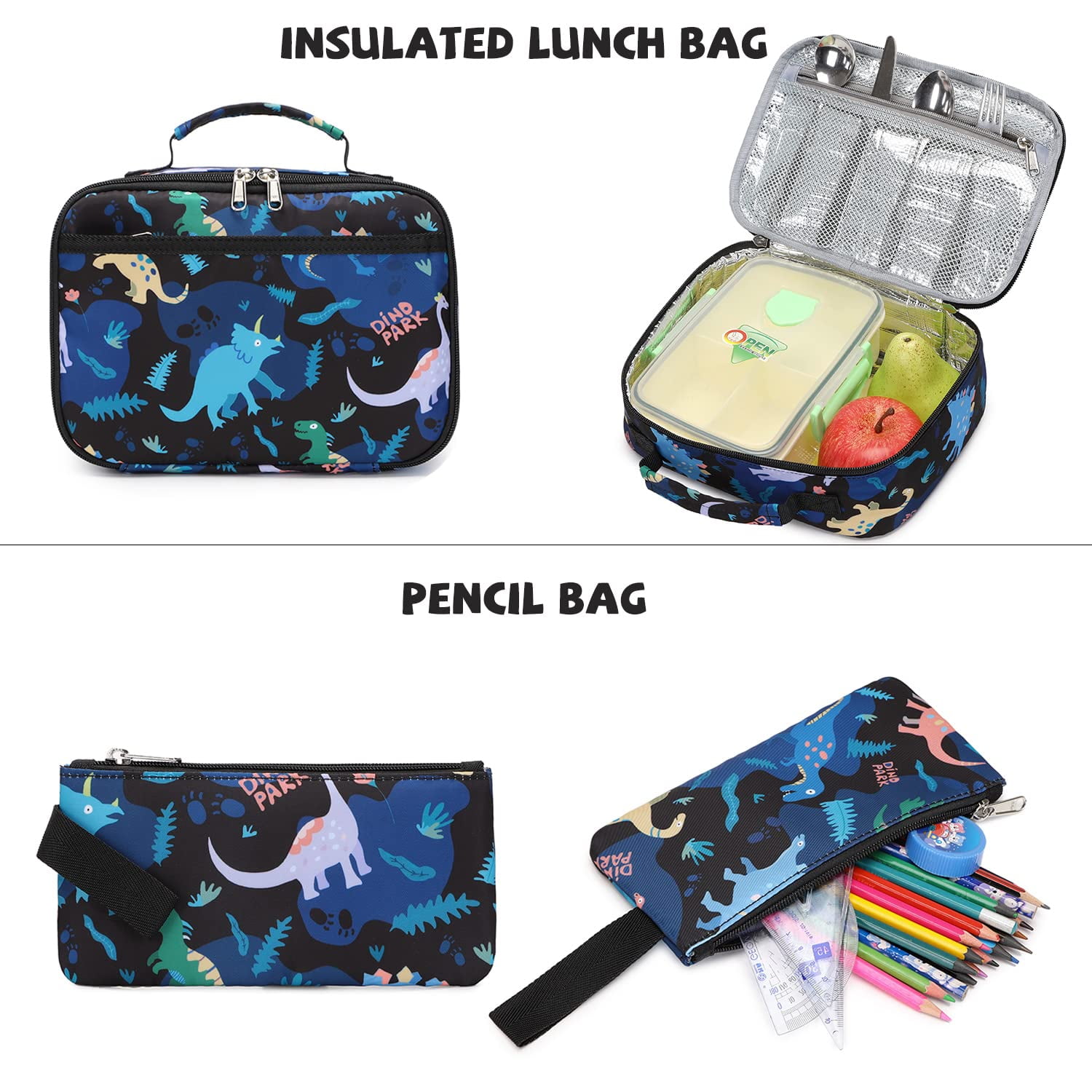 Foto 5 pulgar | Juego De Tres Bolsas Para Libros Para Niños Y Niñas Con Lonchera - Venta Internacional.