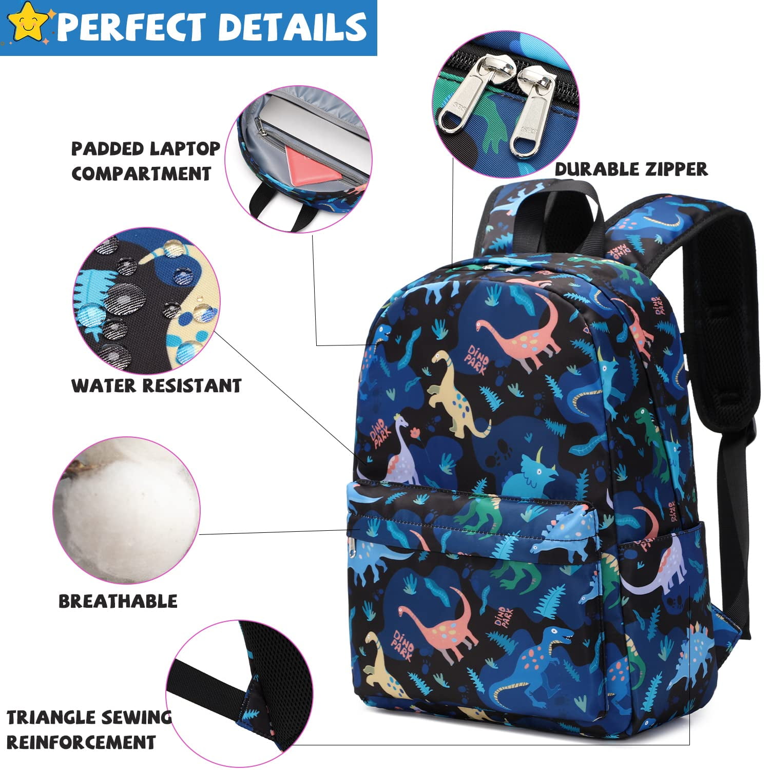 Foto 8 pulgar | Juego De Tres Bolsas Para Libros Para Niños Y Niñas Con Lonchera - Venta Internacional.