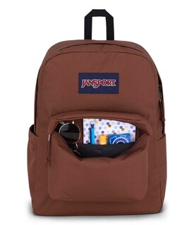 Foto 5 | Mochila JanSport Marrón Superbreak Plus con Funda para Portátil de 15 Pulgadas - Venta Internacional