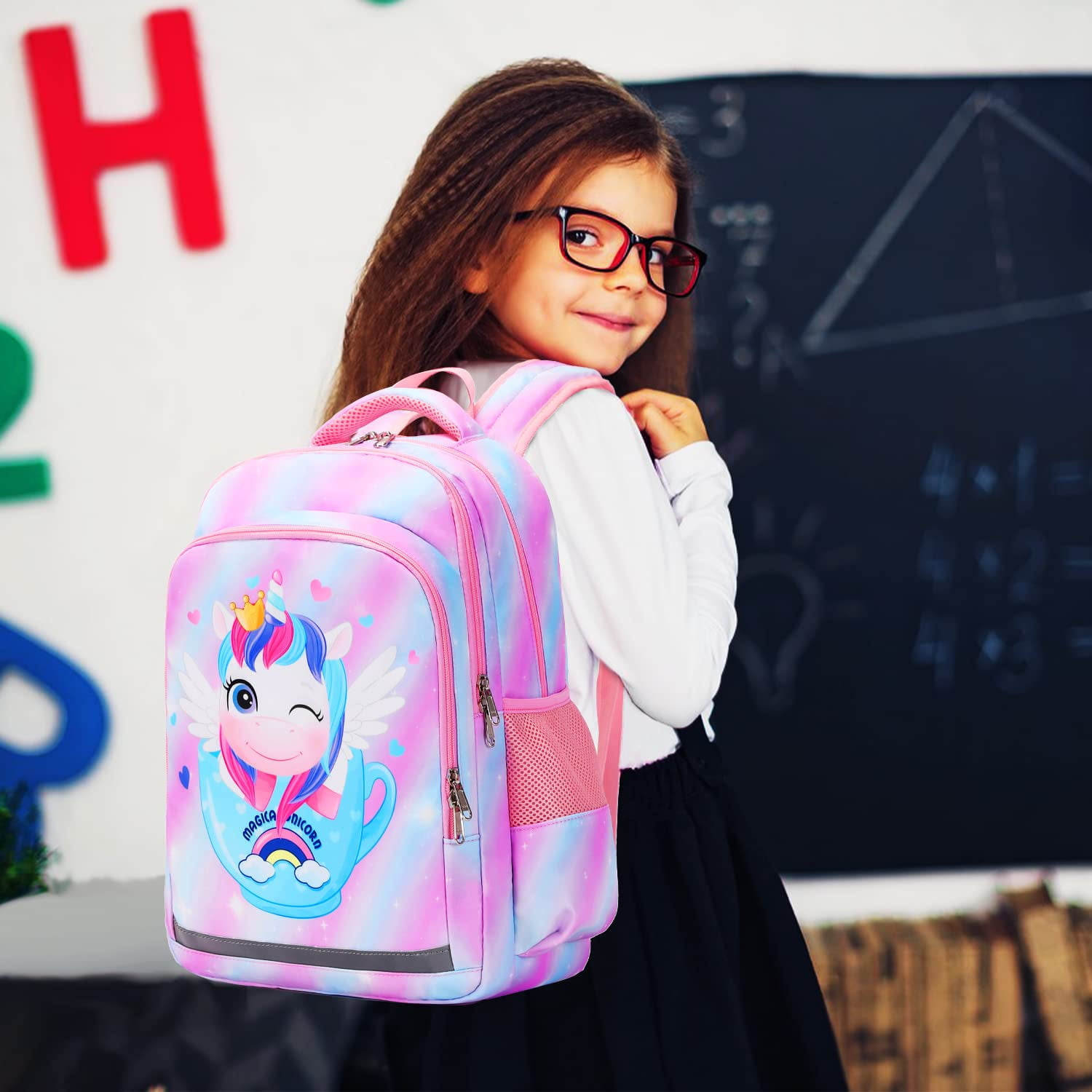Foto 4 pulgar | Juego De Tres Bolsas Para Libros Para Niños Y Niñas Con Lonchera - Venta Internacional.