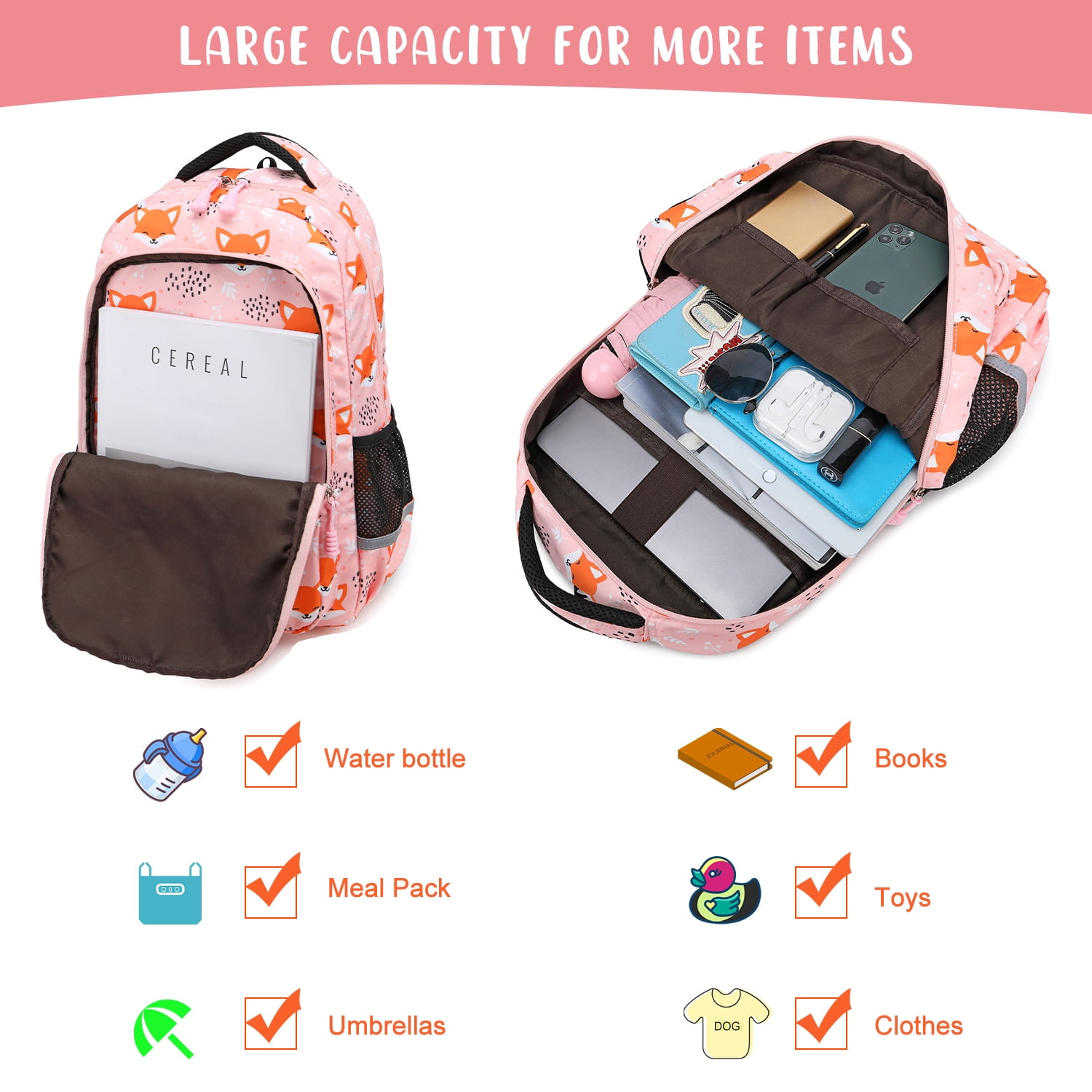 Foto 3 pulgar | Juego De Tres Bolsas Para Libros Para Niños Y Niñas Con Lonchera - Venta Internacional.