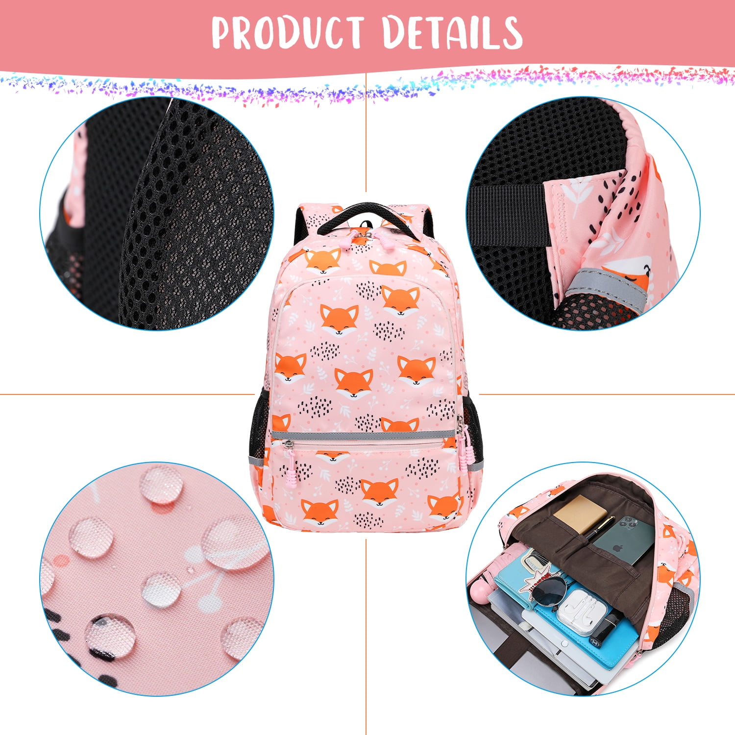 Foto 7 pulgar | Juego De Tres Bolsas Para Libros Para Niños Y Niñas Con Lonchera - Venta Internacional.