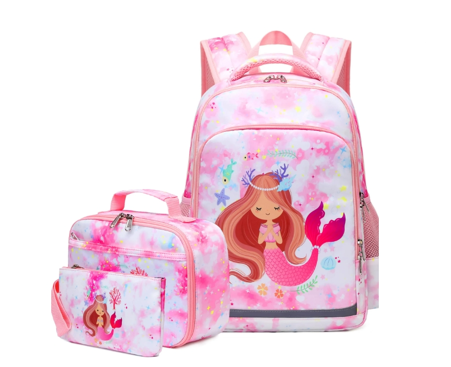 Foto 2 pulgar | Juego De Tres Bolsas Para Libros Para Niños Y Niñas Con Lonchera - Venta Internacional.