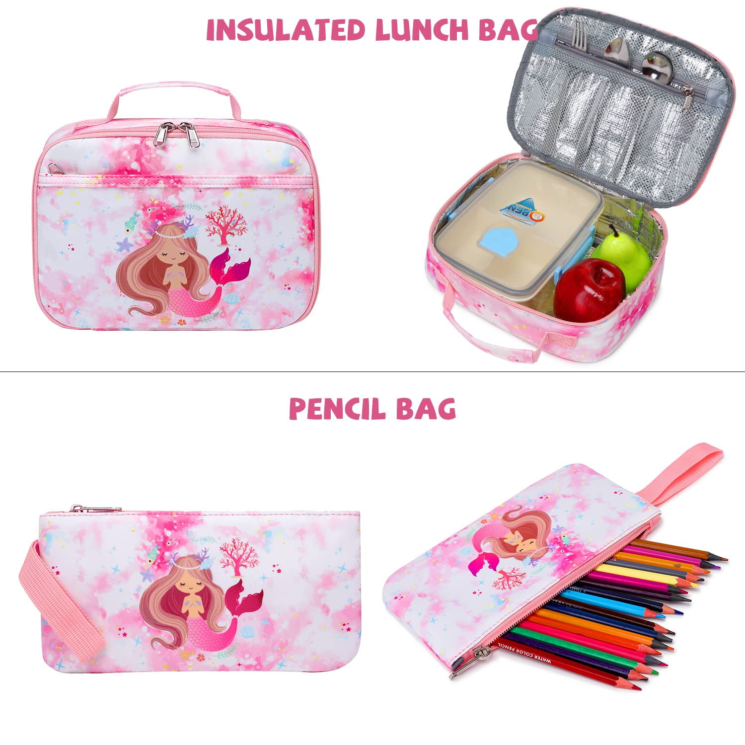 Foto 4 pulgar | Juego De Tres Bolsas Para Libros Para Niños Y Niñas Con Lonchera - Venta Internacional.