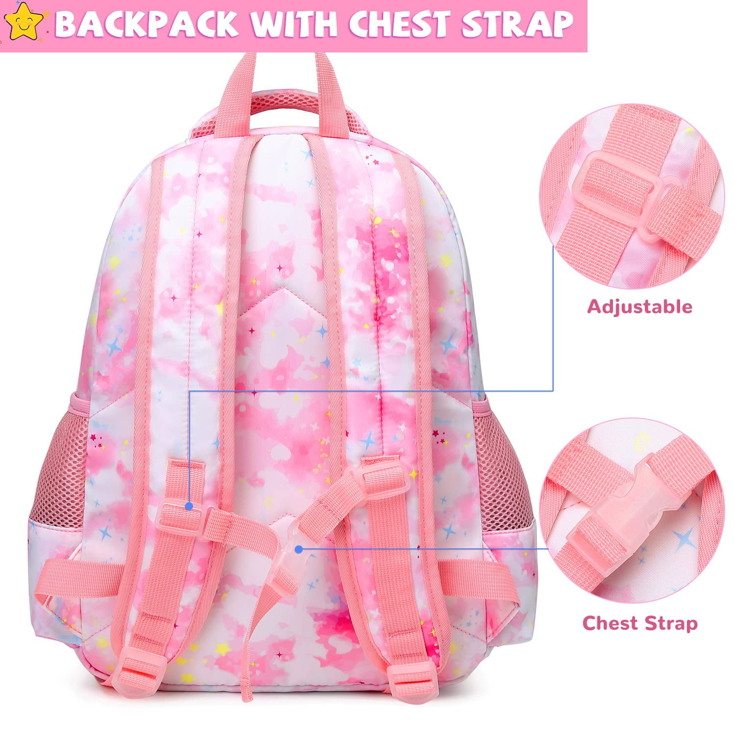 Foto 5 | Juego De Tres Bolsas Para Libros Para Niños Y Niñas Con Lonchera - Venta Internacional.